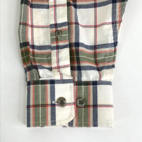 Eddie Bauer Button Down Shirt Men's Medium Relaxed Fit Long Sleeve Cotton Casual - Picture 5 of 10